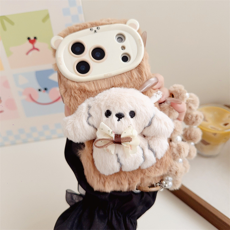 3D Cartoon Bowknot Puppy Warm  - огляд і ціна Apple Iphone 15