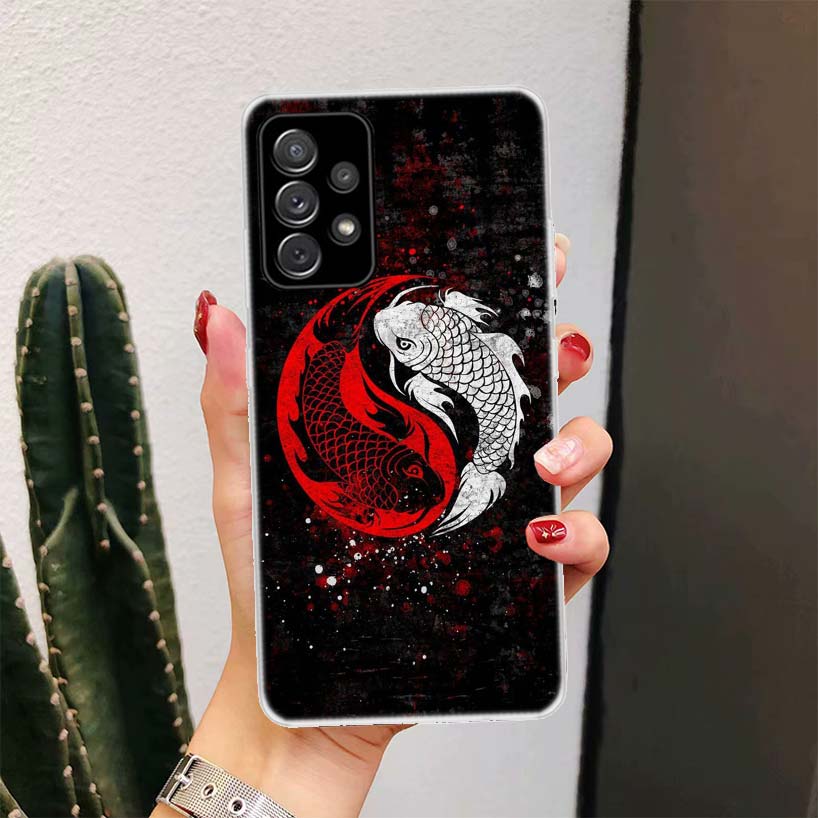 Japan Koi Fish Yin Yang Art Fo - огляд і ціна Samsung Galaxy A55
